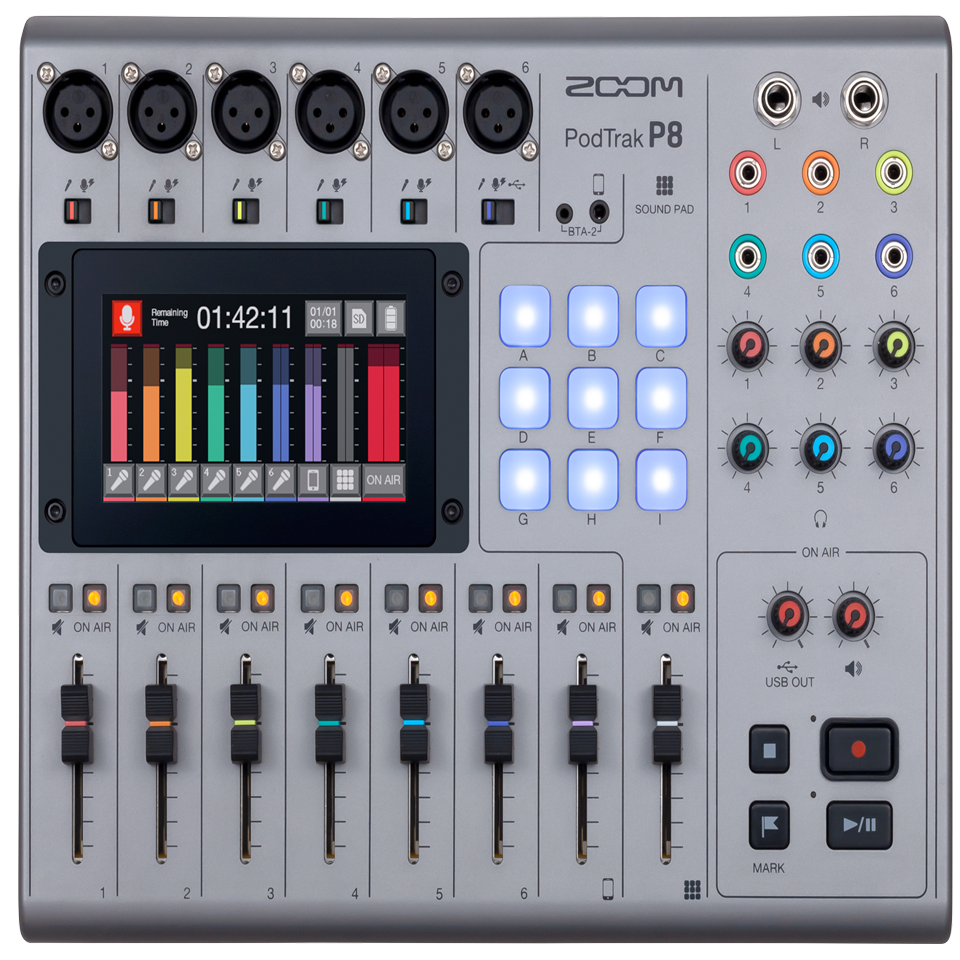 Consola Zoom Podtrak P8