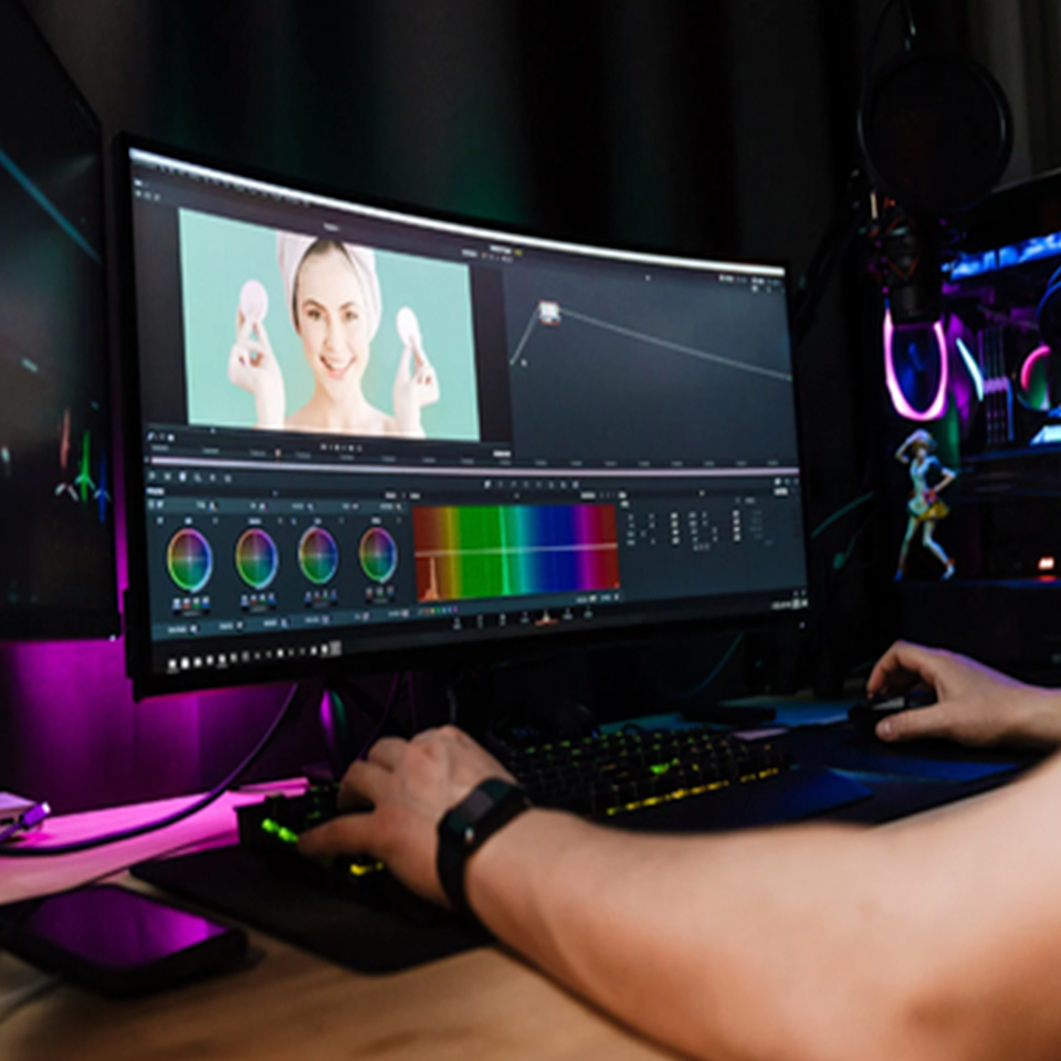 Edición, correción de color, motion graphics y musicalización