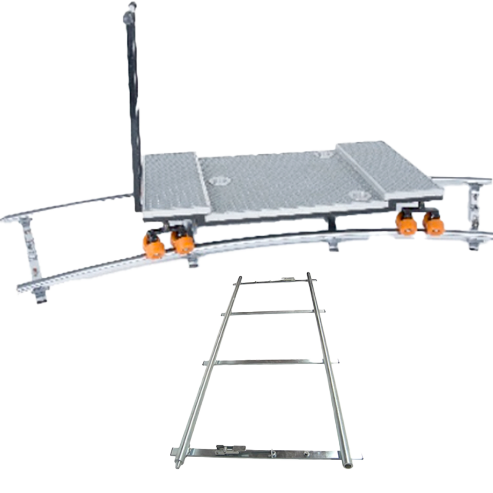 Tonina en Patín con Rieles y piso (4 rectos y 4 curvos)